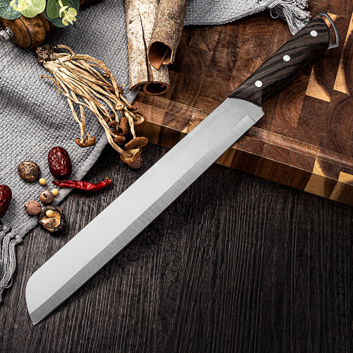 Stainless steel fruit knife, special for cutting watermelon, large size, integrated watermelon knife, commercial fruit knife, kitchen knife for cutting watermelon