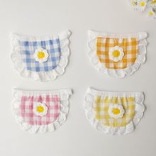 狗狗口水巾花朵小围兜夏季狗狗配饰猫咪围兜可爱泰迪博美比熊围脖