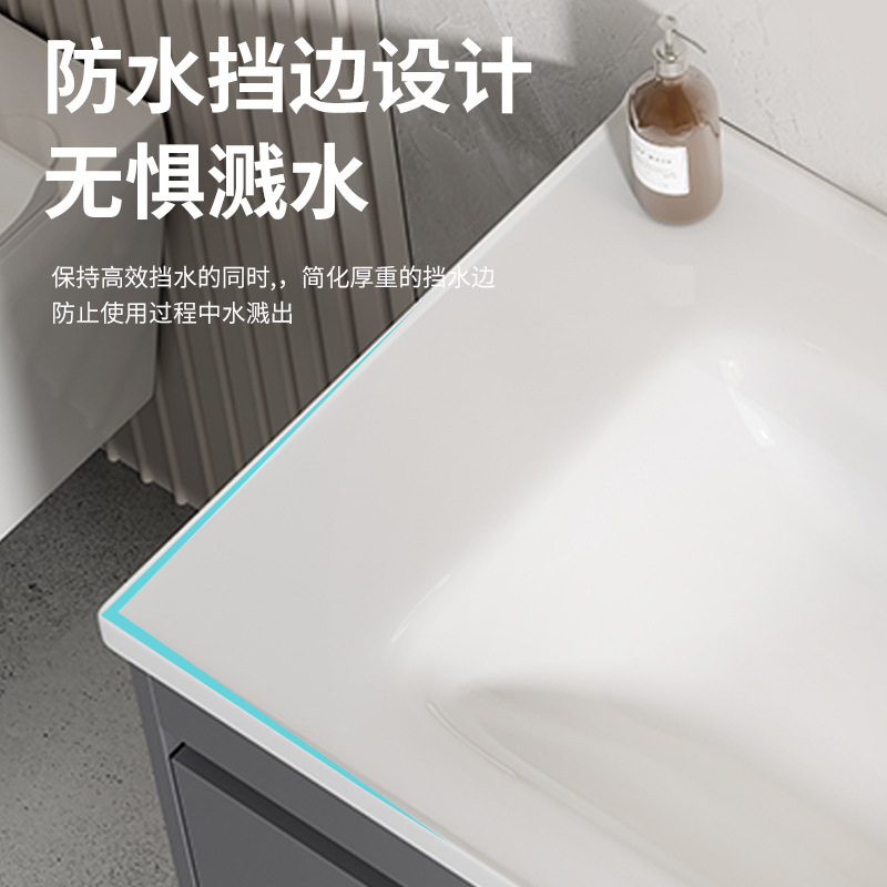 Cerámica cuadrada gruesa integrada lavabo de doble cuenca lavabo de mano lavabo de meseta semicombrado lavabo de lavabo de lavabo redondo de lavabo de lavabo único