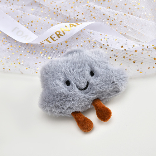 Japanese and Korean embroidery cotton-filled food doll DIY plush brooch hairpin material scarf keychain pendant wholesale