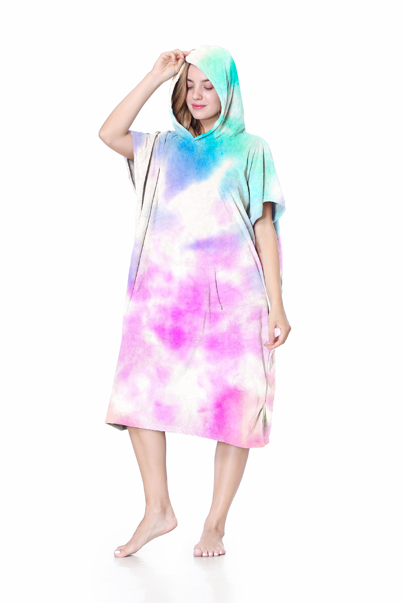 Amazon coral polar cambio de albornoz baño en casa túnica de aguas termales natación buceo surf manto toalla de baño con capucha