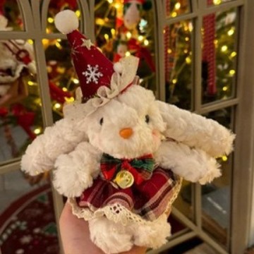 크리스마스 눈송이 모자