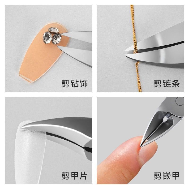 Ingrown Toenail Correction Plier Manicure Pedicure Set - Einzelne Spitzenzange Nagelhautschere Schrägschneider Fadenschneider