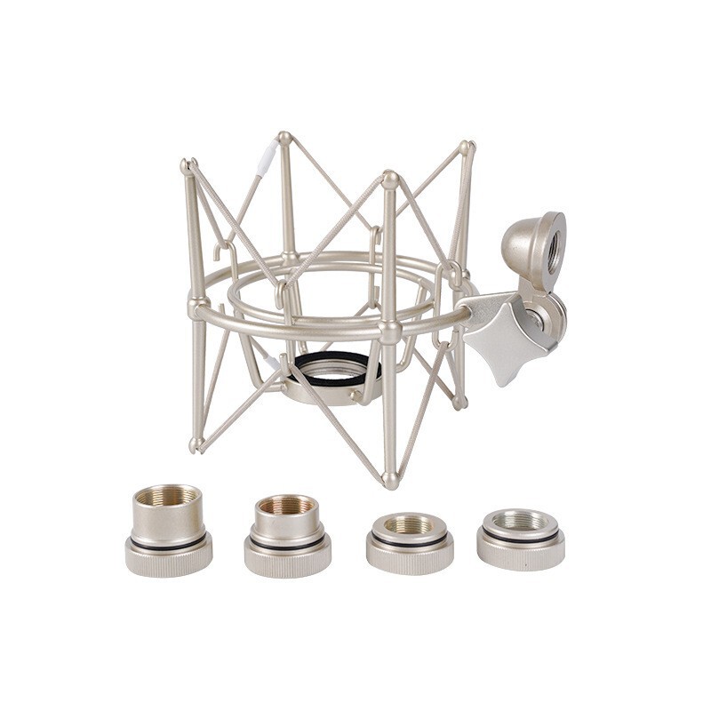 U87 Condenser Microphone Large Diaphragm Metal Shock Mount for Kuaishou Douyin Live Streaming Microphone Stand, Compatible with Multiple Specifications