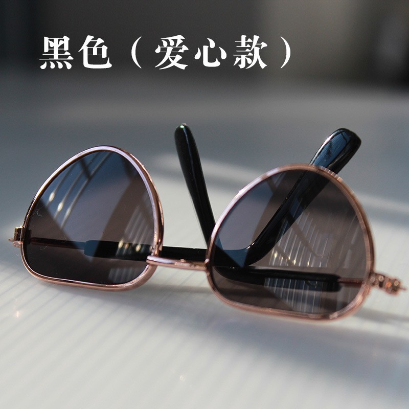 Gafas de gato gafas pequeñas gafas de sol de perro al por mayor pequeños accesorios para mascotas gafas joyas personalizadas para fotografía