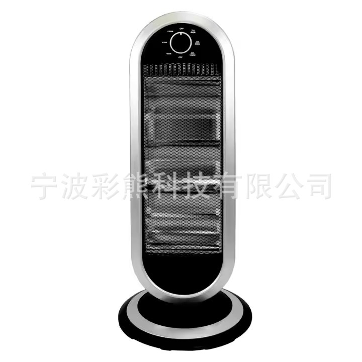 跨境外贸专供卤素管取暖器1200W立式可摇头支持定制