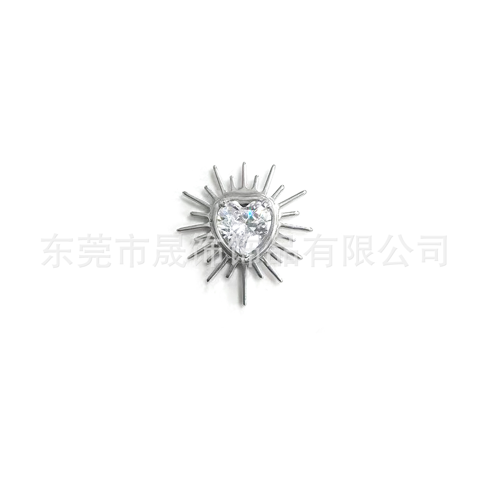 F136 Titanium Alloy Ear Stud 海胆 Heart 芒刺 Studded 5A Cubic Zirconia Helix Cartilage Stud G23 Titanium Piercing Jewelry