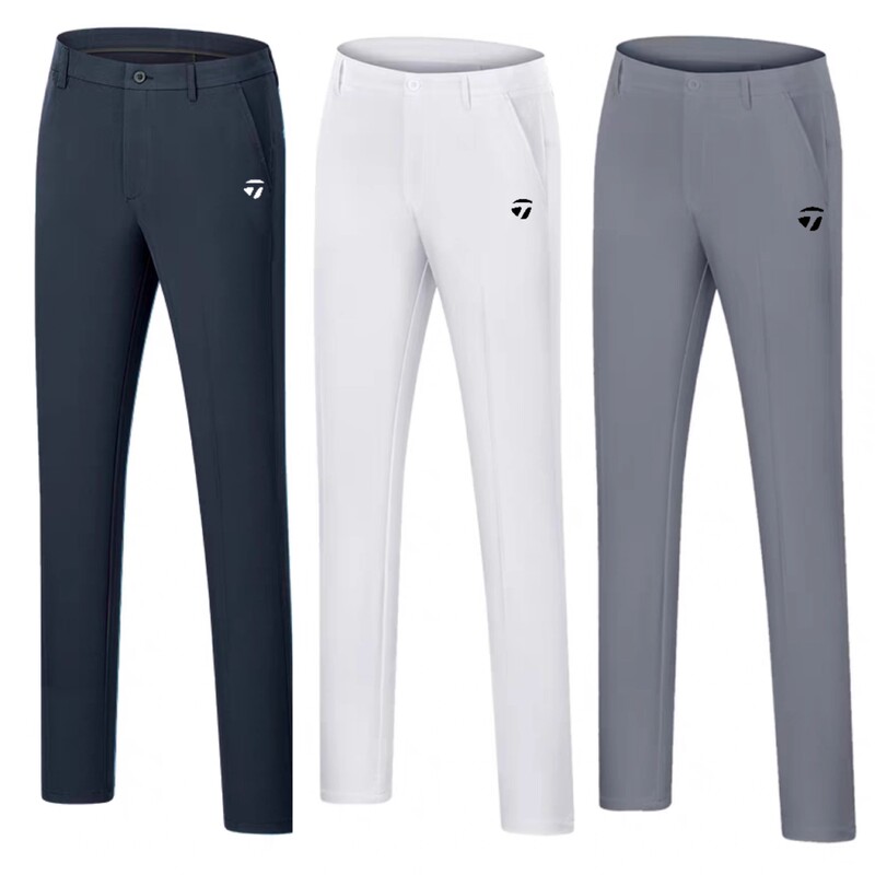 2025 New Golf Trousers Men's Summer Thin Breathable Quick-drying Slim-fit Non-ironing Comfortable Straight Leg Pants