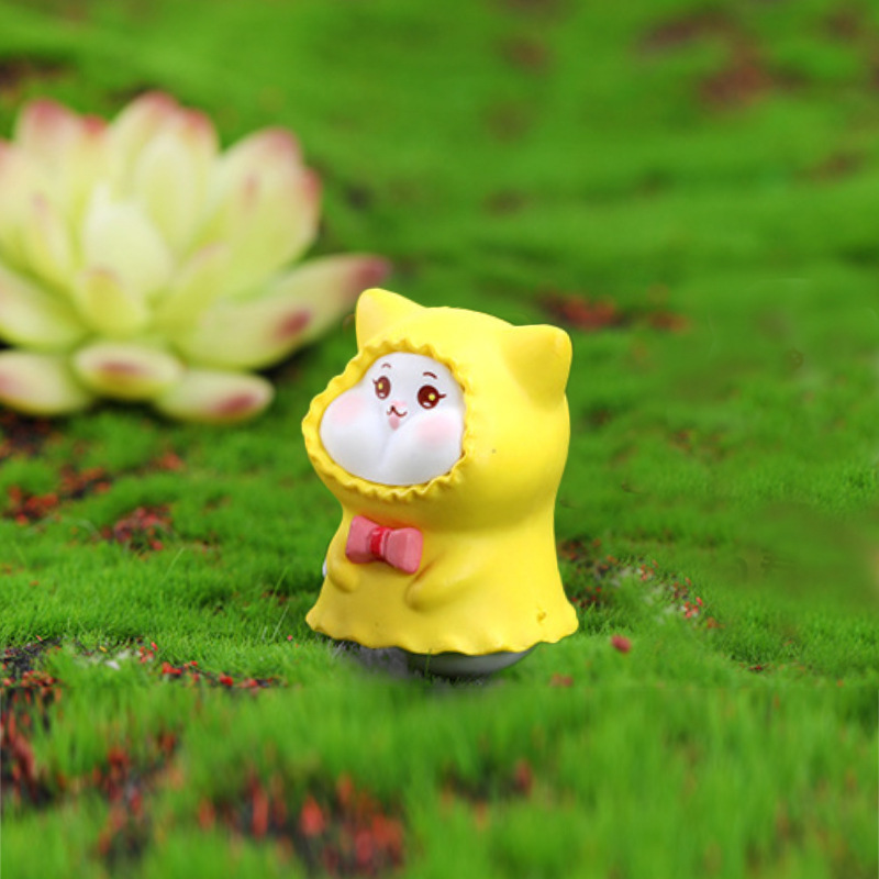 Nueva decoración de jardinería de micro paisaje gato lindo Daisy todos los días accesorios de decoración de paisajismo de bricolaje artesanías de pvc al por mayor