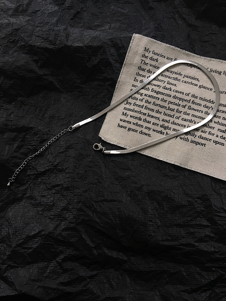 Women'S Gender Fashion Solid Color Titanium Steel Necklace 1 Piece