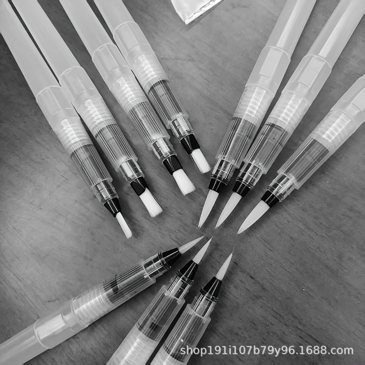 10 Soft-Bristle Water Brushes for Various Types of Painting, Calligraphy, and Drawing
