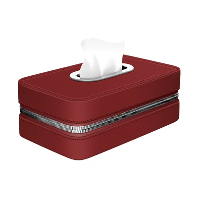 Car tissue box/set Hanging Car Tissue Box High-End - wine-red