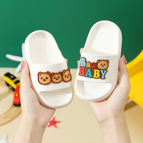 Summer new cartoon children's slippers indoor home boys and girls slippers non-slip cute outer wear slippers
