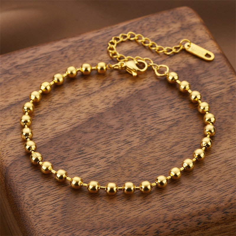 Joyas transfronterizas europeas y americanas Pulsera de acero de titanio de todo fósforo Versión coreana del temperamento bohemio Pulsera de acero de titanio que no se desvanece Joyería femenina