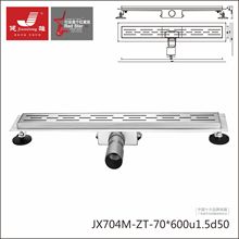 健雄JX704M-ZT-70×600u1.5d50佛山不锈钢长条地漏生产厂家批发