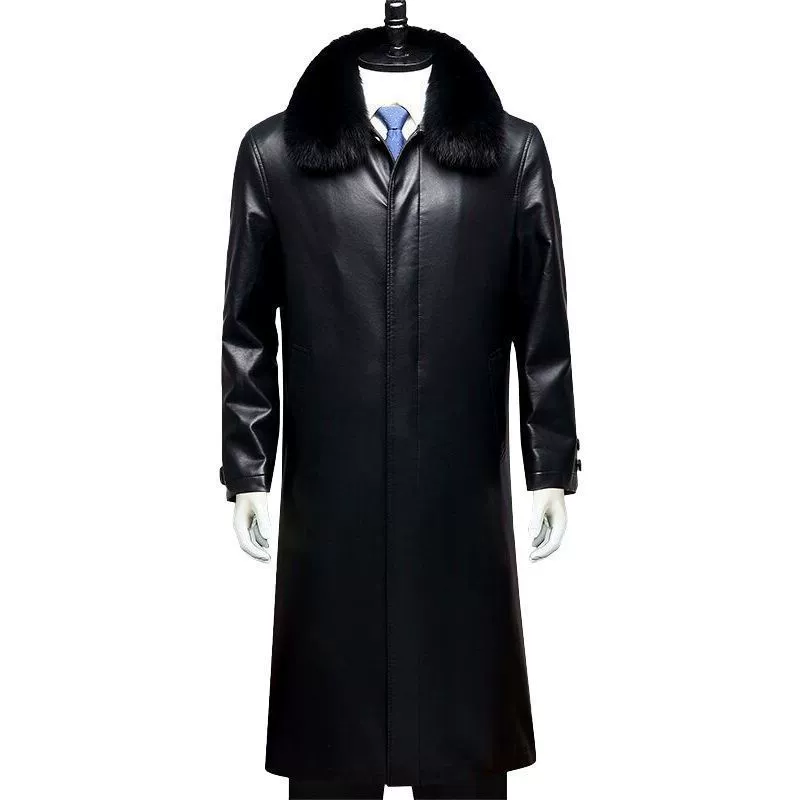 Long warm trench coat, down jacket, for middle age, maxi length