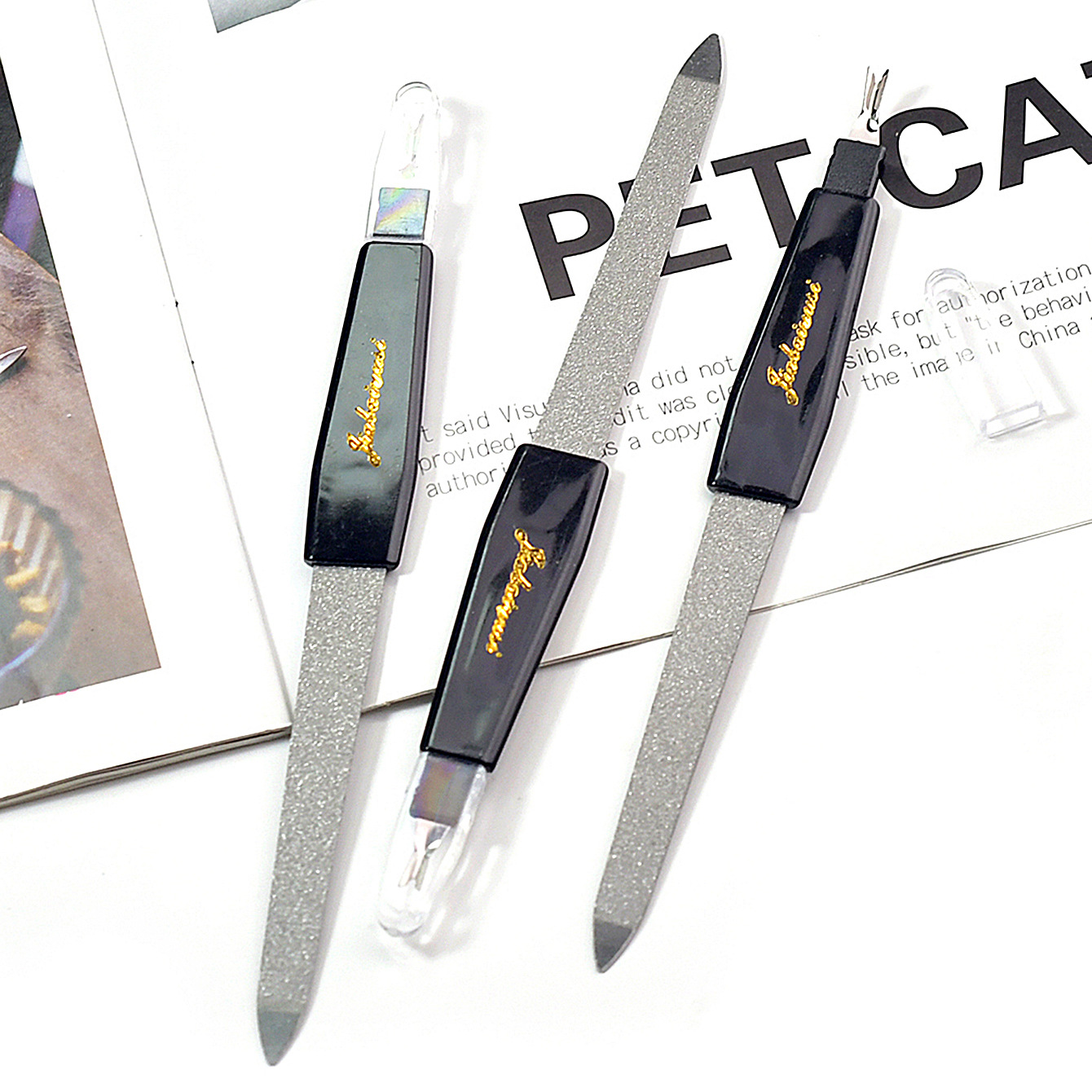 Herramientas de uñas de plástico al por mayor transfronterizo