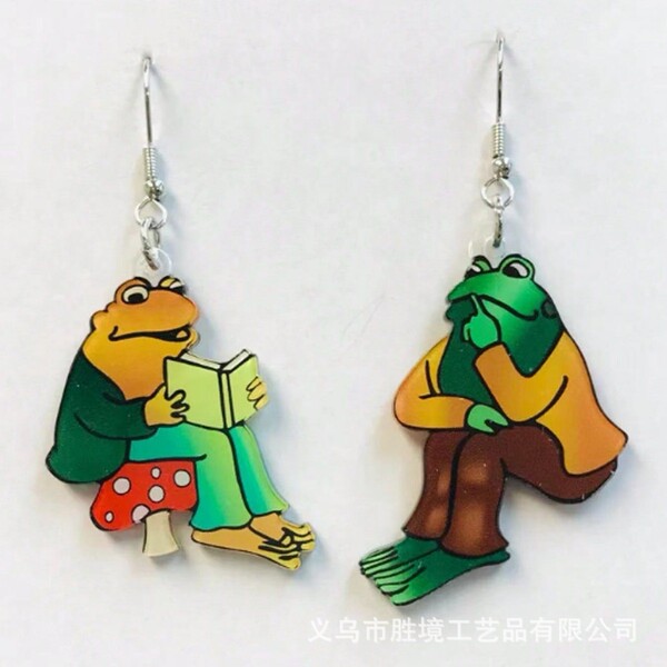 transparent acrylic creative fashionable earrings with letters