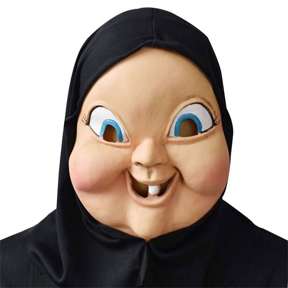 Funny Movie Death Day Happy Latex Mask Halloween Masquerade Cosplay Costume Props Prank