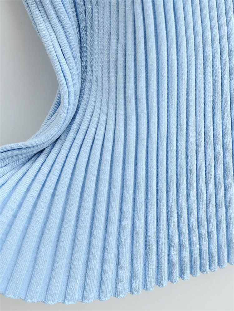 elastic slim-fit knitted dress NSLD24041