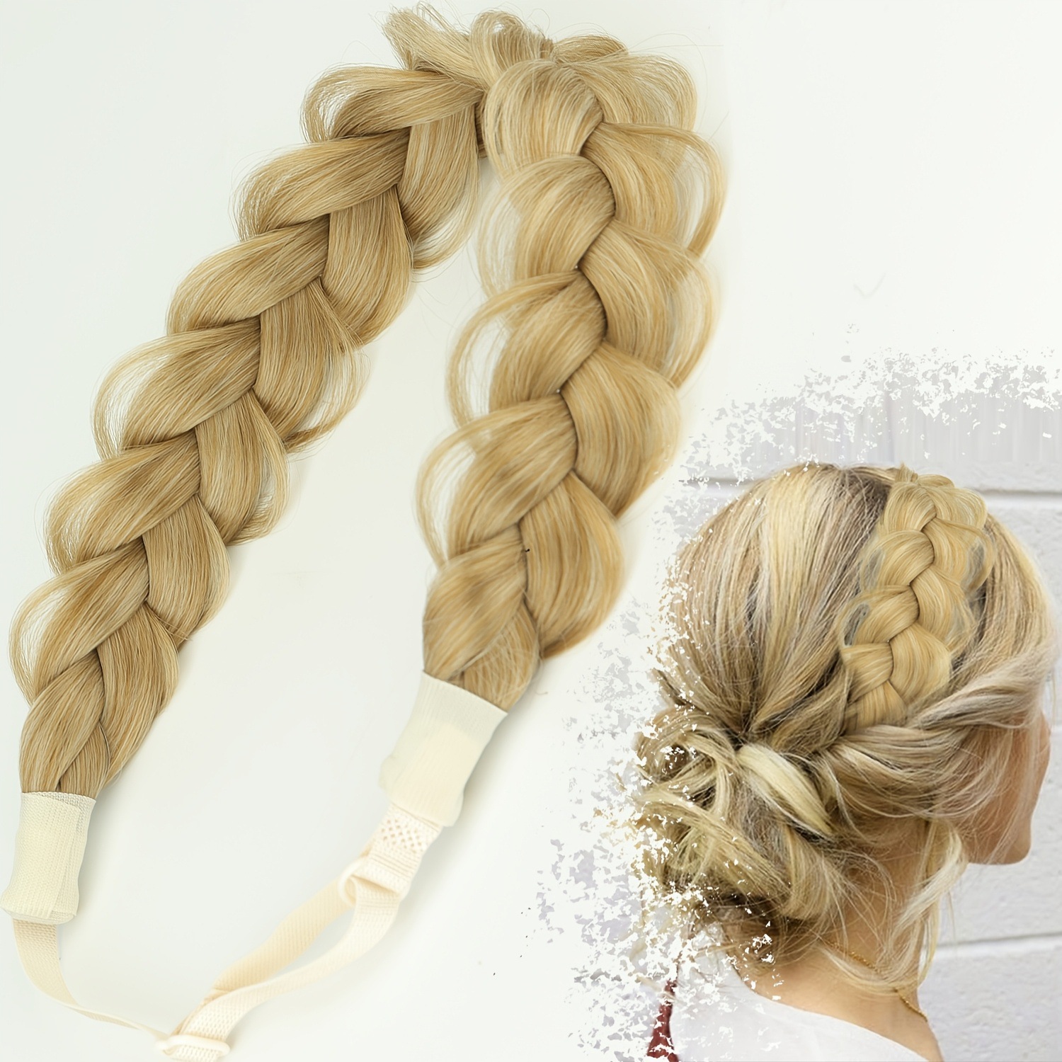 Trenza de hueso de pescado ajustable elástica europea y americana de alta temperatura transfronteriza cabeza de tejido manual