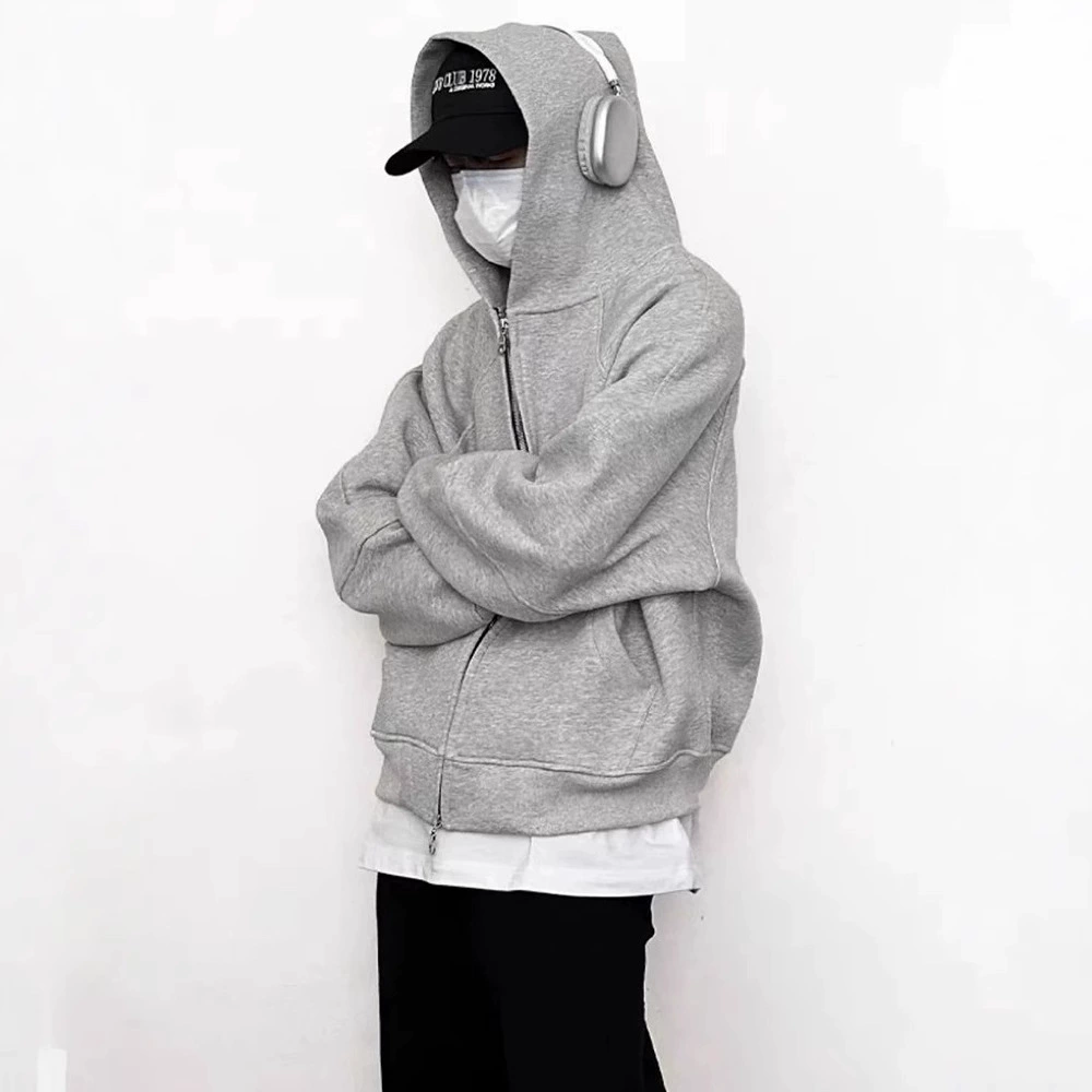 2024 осень-зима американский cleanfit тяжелый кардиган 500g свитер толстовки для мужчин и женщин осенняя зимняя куртка на молнии