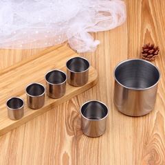 幼兒園不鏽鋼水杯口杯 兒童水杯耐摔小號大號無把餐飲杯子餐具