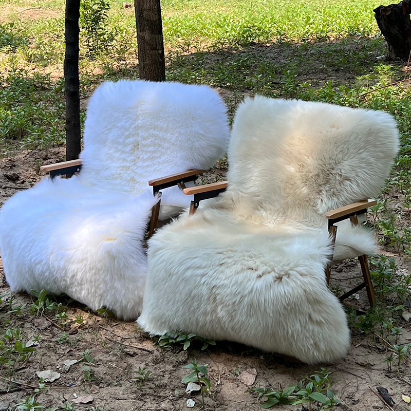 可代发皮毛一体椅子垫坐垫客厅羊毛沙发垫整张羊皮地毯垫加厚长毛