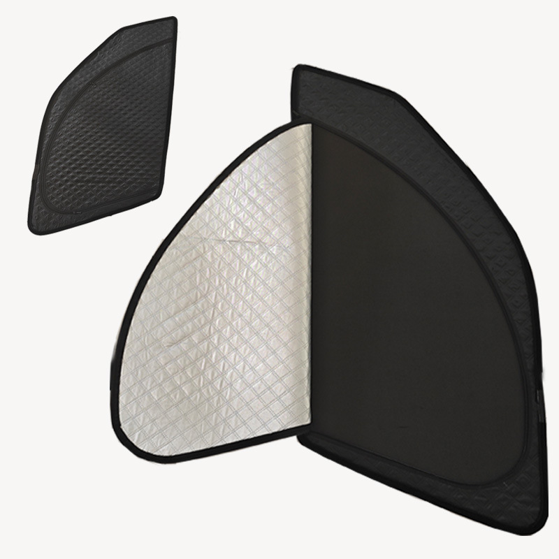 专车专用铝箔加厚双层磁吸网纱帘汽车遮阳帘防蚊侧窗纱网车窗帘