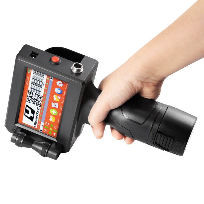 Yaomatec 智能手持小型喷码机打日期批号纸箱塑料盒子自动日期