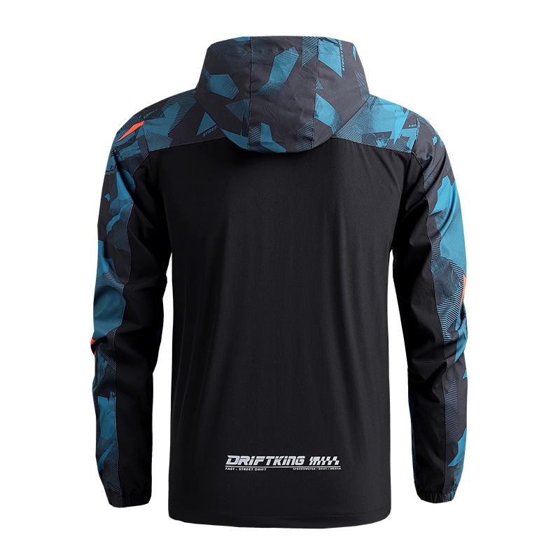 Amazon transfronterizo de los hombres de primavera y otoño chaqueta de alpinismo delgada de secado rápido cazadora de deportes al aire libre chaqueta con capucha