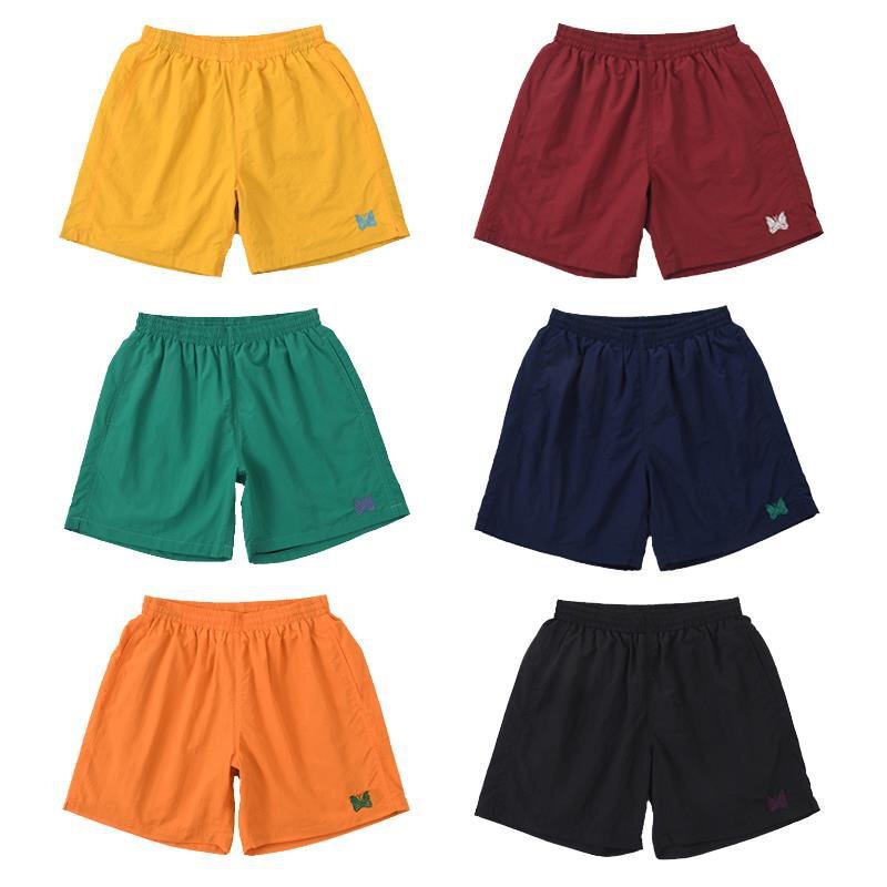 Needles Butterfly Logo Printed Casual Shorts Summer Thin Quick-Dry Pants Unisex Loose Solid Color Beach Shorts Needles Butterfly Logo Printed Casual Shorts Summer Thin Quick-Dry Pants Unisex Loose Solid Color Beach Shorts