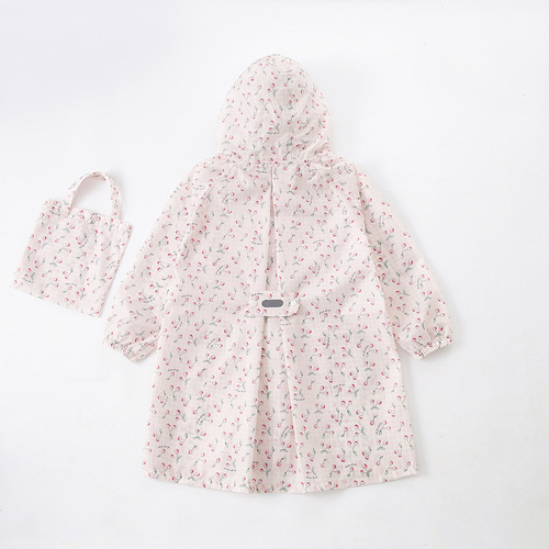 Children's long raincoat, light and quick-drying, boys and girls, baby kindergarten, large brim, full-body rain pants, poncho, raincoat