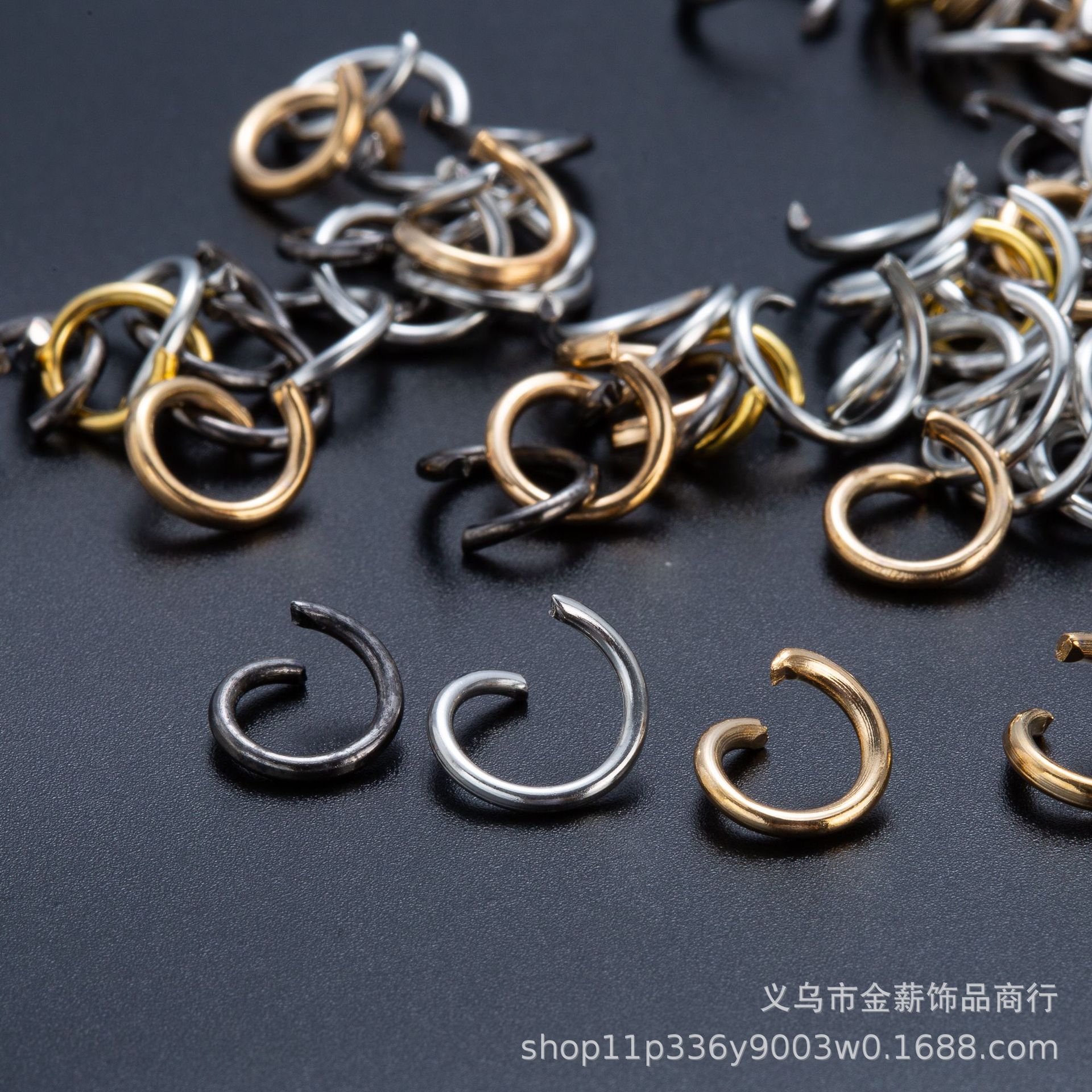 Anillos para llaveros en stock, anillos metálicos para llaveros, anillos planos con cadenas, anillos para llaveros DIY, anillos planos de varios tamaños.