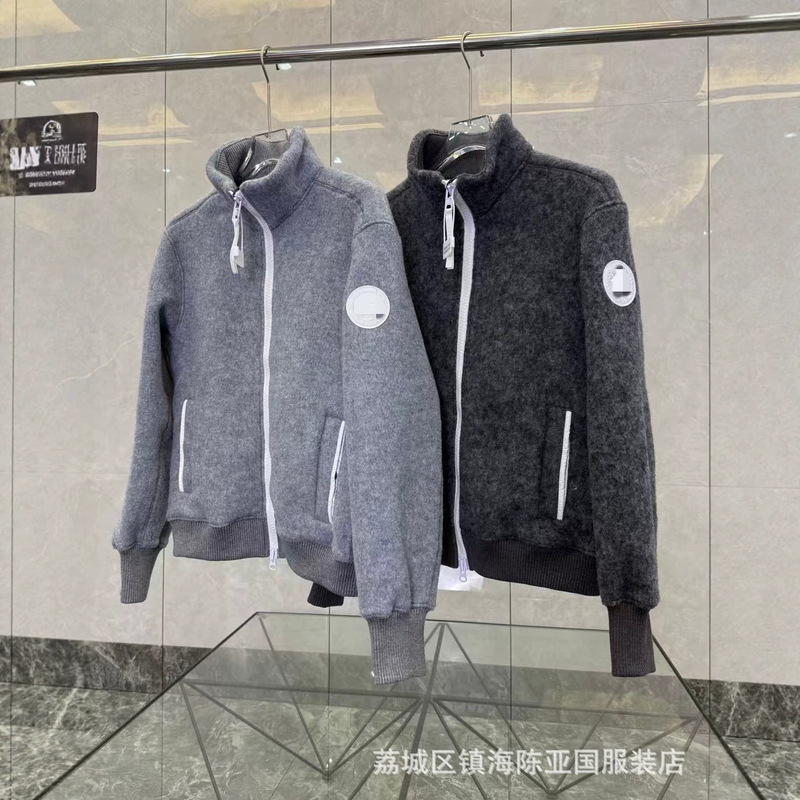 2026 Winter New Down Jacket, White Label, Wool Fleece, Bomber Jacket, Stand Collar, Stylish Casual Outerwear 2026 Winter New Down Jacket, White Label, Wool Fleece, Bomber Jacket, Stand Collar, Stylish Casual Outerwear