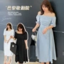 显瘦大码韩版复古长裙
