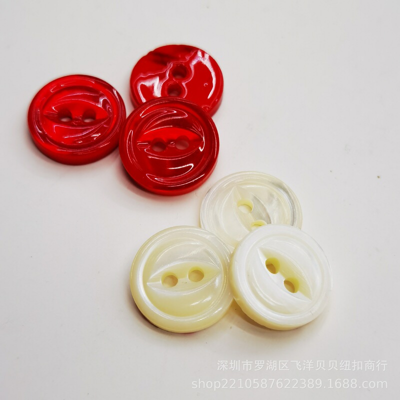 Taro Shell Button Two Hole Fisheye Button Special Shirt Dress Cardigan Button Factory Supply Wholesale