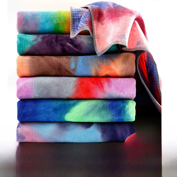 Tie-Dye Yoga Mat, Fitness Non-Slip Yoga Blanket, Yoga Supplies, Yoga Towel, Thickeneded Yoga Blanket Towel