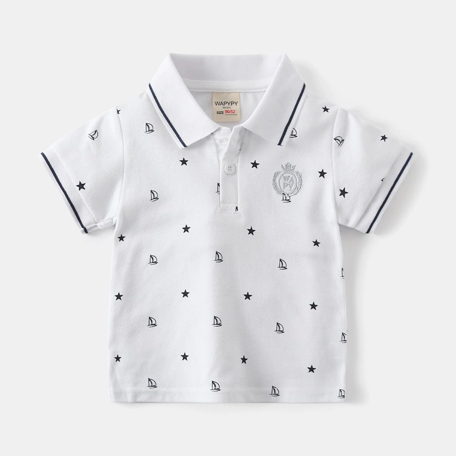 Летняя одежда для мальчиков, детская футболка с коротким рукавом, polo, детская одежда, оптовая продажа, с коротким рукавом