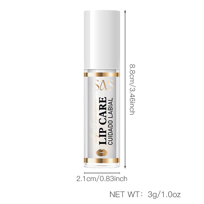 USHAS Mascarilla de labios de punto transfronterizo europea y americana, hidratante e hidratante, labios que reducen las líneas de los labios, bálsamo labial SAC092