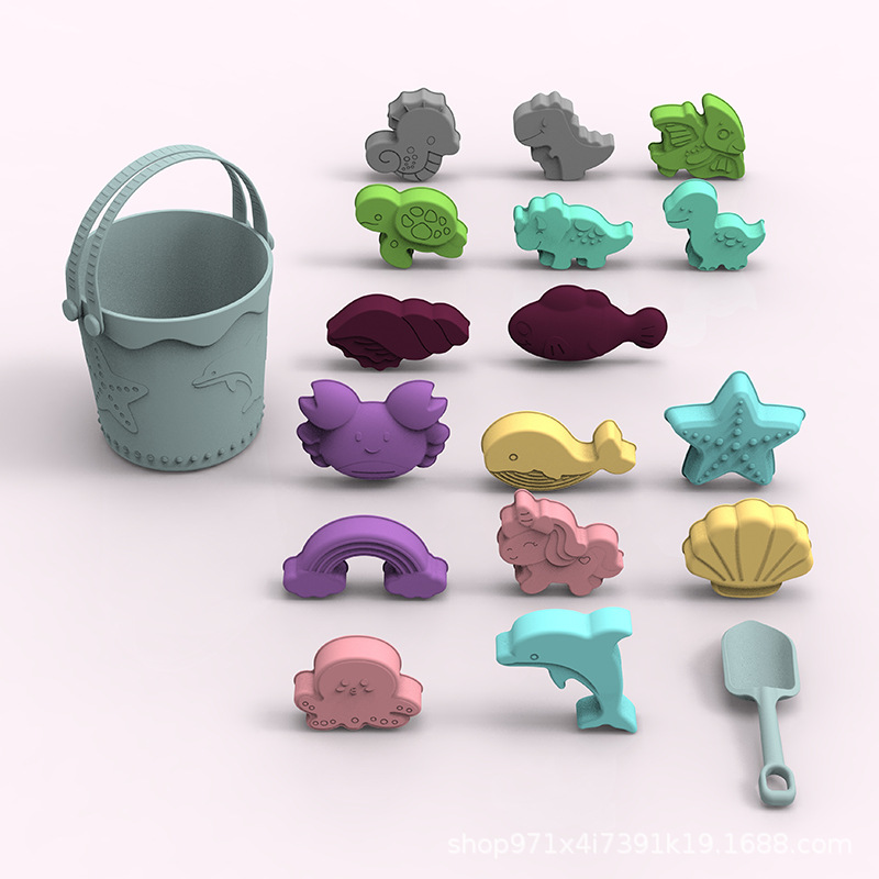 Amazon Hot Sale Navidad padres-hijos regalos interactivos de silicona de grado alimenticio para jugar con nieve portátil cubo de nieve en stock al por mayor