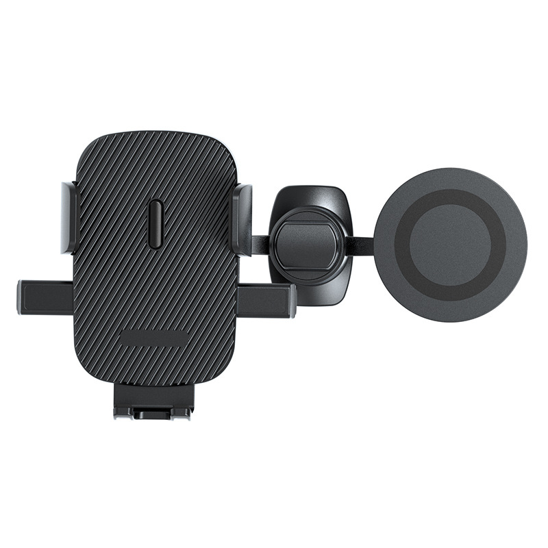 17mm Dual Ball Head Phone Holder with Automatic Locking Clamp, Magsafe Magnetic Air Vent Navigation Car Phone Holder
