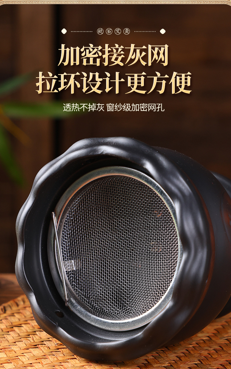 Bian Stone Fire Dragon Cup Moxibustion Jar for Home Meridian Massage and Gua Sha Therapy quality and texture