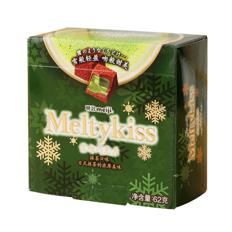 Карамель Meiji Meiji Snow Kiss Sandwich Chocolate Gift Box со вкусом матча, конфеты интернет-знаменитости, лакомство, небольшой подарок девушке