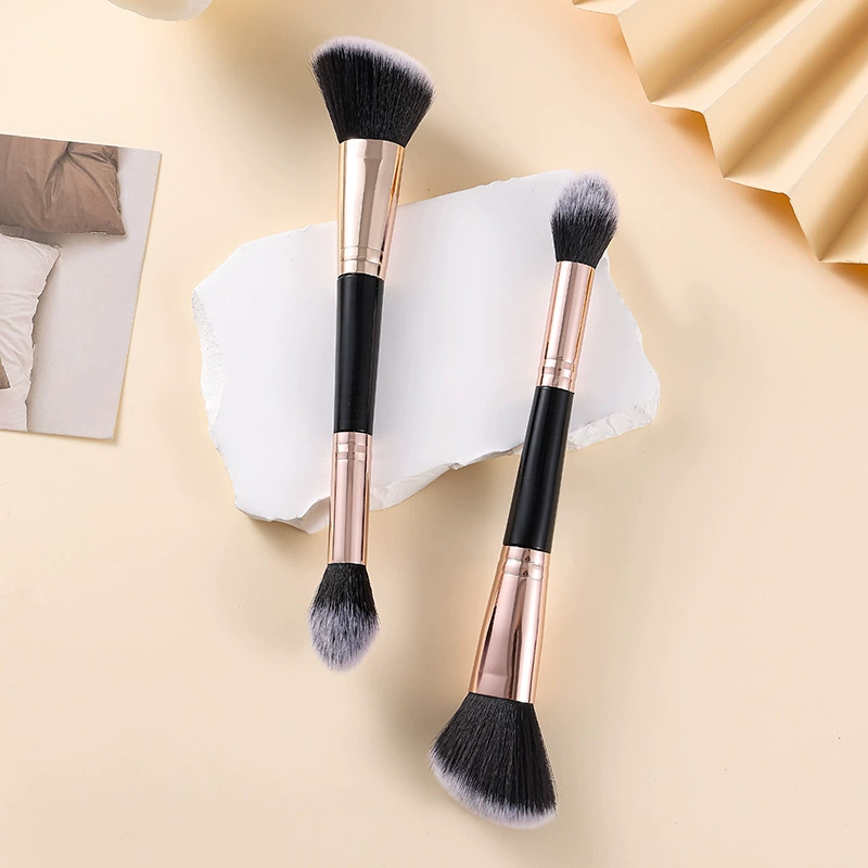 Double-sided face blush, brush, highlighter, handheld soft loose powder