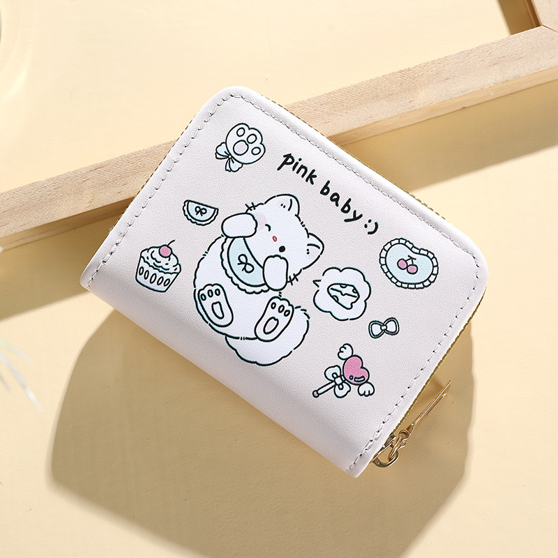 Lindo tarjetero para mujer de gran capacidad ultrafino con múltiples tarjetas, tarjetero compacto, licencia de conducir, bolso de almacenamiento, monedero portátil