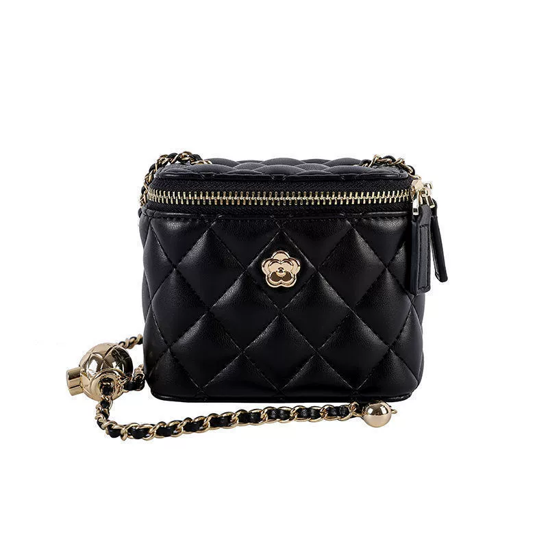 Mountain tea with diamond pattern, box, small small bag, one-shoulder bag, chain bag