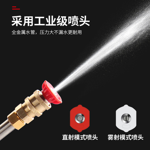 Lithium battery wireless car wash gun portable high pressure car wash water gun household car wash machine tool