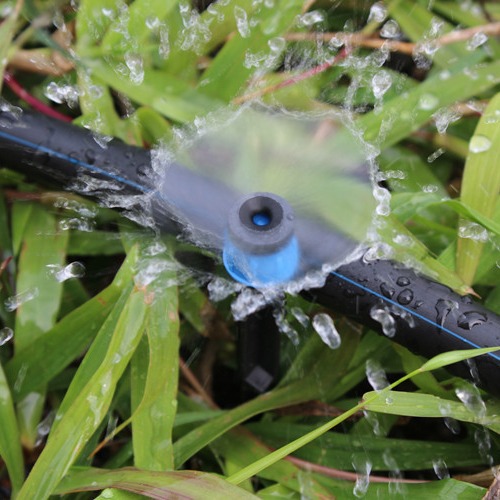 26 centímetros de sombrero azul completo redondo spr sprinkler enchufado para enviar doble boquilla ajustable puede cerrar árboles frutales riego por goteo