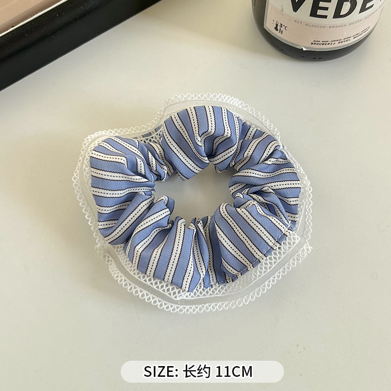 可爱红色小樱桃蕾丝大肠发圈女高级感百搭头饰扎头发大号春夏发绳|undefined